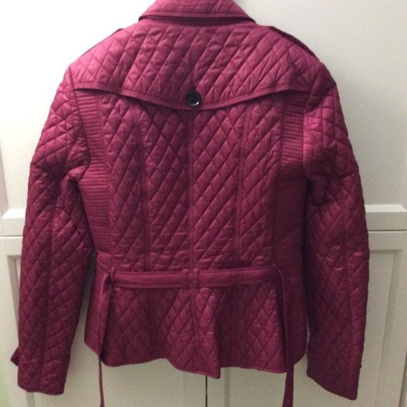 Burberry London Quilted Jacket Belted Motorcycle 4 - Picture 3 of 8